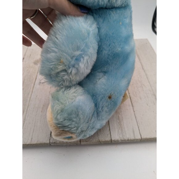 Vintage Cuddle Wit Blue Rabbit Easter Bunny Stuffed Animal 16" - Picture 3 of 6